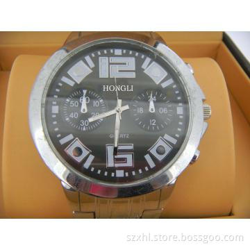 Unique design dial mens alloy watches with big face